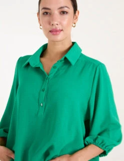 Front Button Shirt(Green Front Button Shirt) -Repertoire Fashion Store BV245014 GREEN 10487 07d6d558 0a04 4145 9369 ec2cdd12f38c