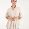 Front Button Shirt(Beige Stone Front Button Shirt)