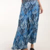 Embellished Waist Wide Leg Trousers(Navy Embellished Waist Wide Leg Trouser)