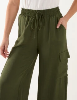 Wide Leg Combat Trousers(Wide Leg Combat Trousers) -Repertoire Fashion Store BV245208056 132727