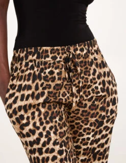 Wide Leg Leopard Trousers(Wide Leg Leopard Trousers) -Repertoire Fashion Store BV245227 LEOPARD 43526