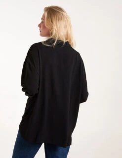 Twist Front Shirt(Twist Front Shirt) -Repertoire Fashion Store BV245408 BLACK 0083