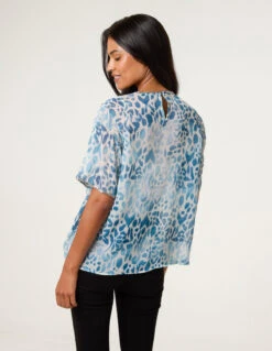 Embellished Chiffon Top(Embellished Chiffon Top) -Repertoire Fashion Store BV245458 SAGE 13890