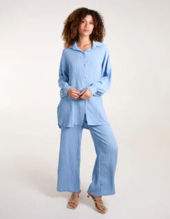 Waffle Shirt & Trousers Set(Waffle Shirt Trousers Set)