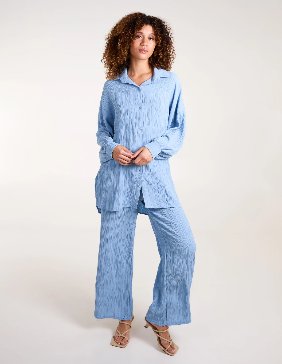 Waffle Shirt & Trousers Set(Waffle Shirt Trousers Set) 1 Waffle Shirt & Trousers Set(Waffle Shirt Trousers Set)