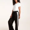 Side Stripe Elastic Waist Trousers(Side Stripe Elastic Trousers)