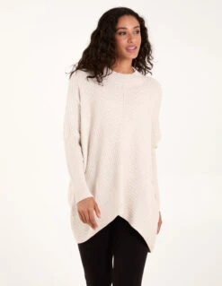 Basket Weave High Neck Jumper(Beige Basket Weave High Neck Jumper)