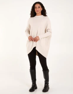 Basket Weave High Neck Jumper(Beige Basket Weave High Neck Jumper) -Repertoire Fashion Store BV246552001 138909