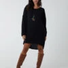 Necklace Side Pocket Tunic(Black Necklace Side Pocket Tunic) -Repertoire Fashion Store BV2550 BLACK 3