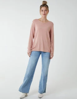 Basic Soft V Neck Jumper(Pink Basic Soft V Neck Jumper)