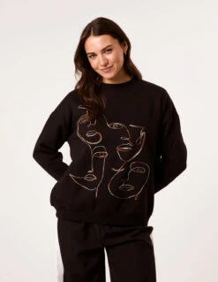 Face Stitch Sweatshirt(Face Stitch Sweatshirt)