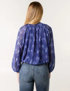 Half Zip Puffball Blouse(Half Zip Puffball Blouse) -Repertoire Fashion Store BV257408008 145003