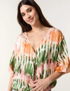 Satin Tie Front Blouse(Satin Tie Front Blouse) -Repertoire Fashion Store BV257419063 146068