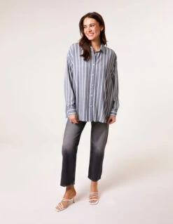 Oversized Shirt(Denim Oversized Shirt) -Repertoire Fashion Store BV257421 DENIM 37024