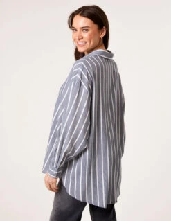 Oversized Shirt(Denim Oversized Shirt) -Repertoire Fashion Store BV257421 DENIM 37047