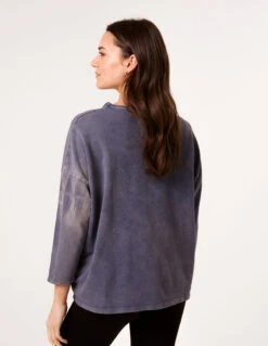 Bow Sweatshirt(Denim Bow Sweatshirt) -Repertoire Fashion Store BV257432 DENIM 35863