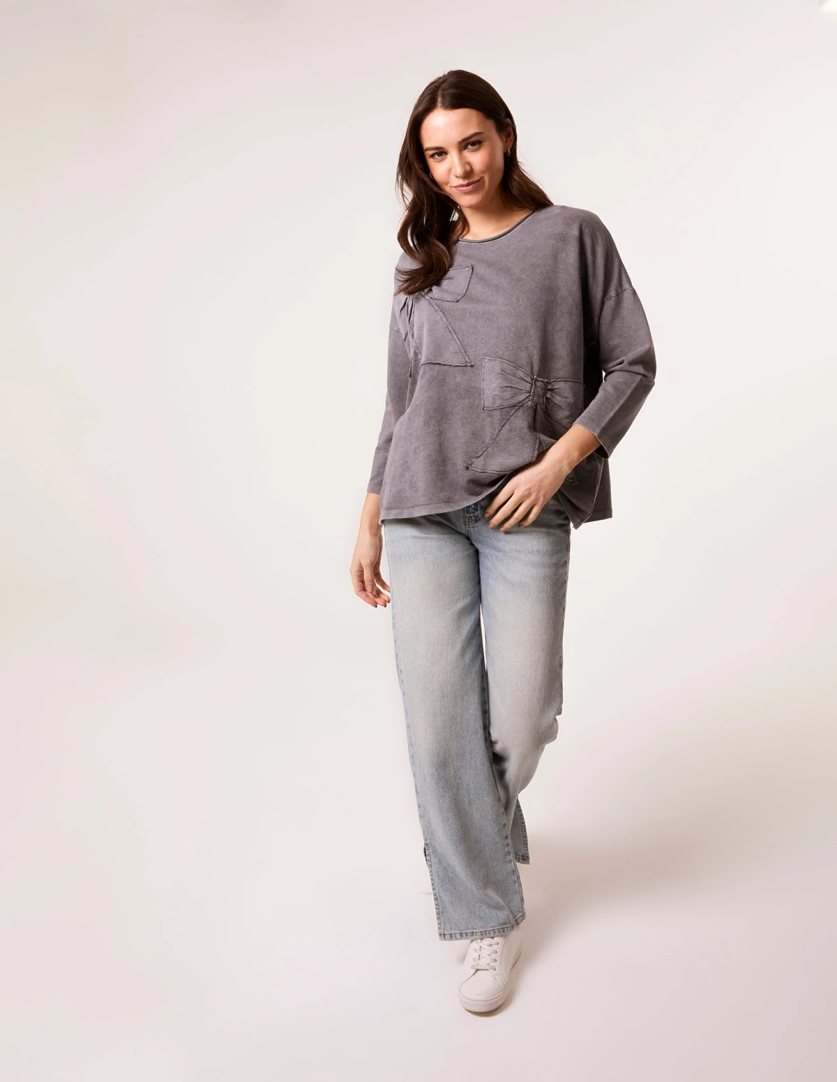 Bow Sweatshirt(Grey Bow Sweatshirt) 2 Bow Sweatshirt(Grey Bow Sweatshirt) - Image 2