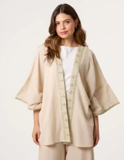 Embellished Kimono(Stone Embellished Kimono)