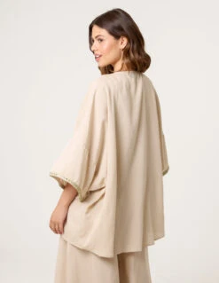 Embellished Kimono(Stone Embellished Kimono) -Repertoire Fashion Store BV257438001 STONE 25315 793eab9f e1c8 41ae 9a72 0fe951cb840d