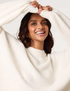 Round Neck Sequin Detailed Jumper(Ivoryround Neck Sequin Detailed Jumper)