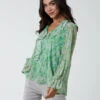 Chiffon Frill Blouse(Green Chiffon Frill Blouse 1) 15 Chiffon Frill Blouse(Green Chiffon Frill Blouse 1) -Repertoire Fashion Store BV2610 GREEN 3 1