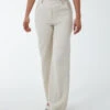 Wide Leg Formal Trousers(Beige Wide Leg Formal Trousers) -Repertoire Fashion Store BV2702 BEIGE 7226