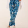 Foil Detail Capri Trousers -Repertoire Fashion Store BV2804 BLUE 5818