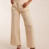 Wide Leg Trousers(Wide Leg Trousers 1) -Repertoire Fashion Store BV2824 BEIGE 4149 1