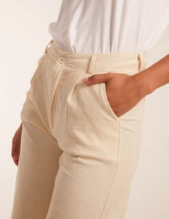 Wide Leg Trousers -Repertoire Fashion Store BV2824 BEIGE 4156
