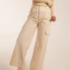 Trousers With Side Pocket(Beige Trouser Side Pocket) -Repertoire Fashion Store BV2825 BEIGE 5011 1