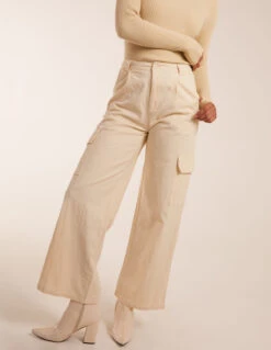 Trousers With Side Pocket(Beige Trouser Side Pocket)