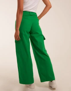 Trousers With Side Pocket(Green Trouser Side Pocket) -Repertoire Fashion Store BV2825 GREEN 4235