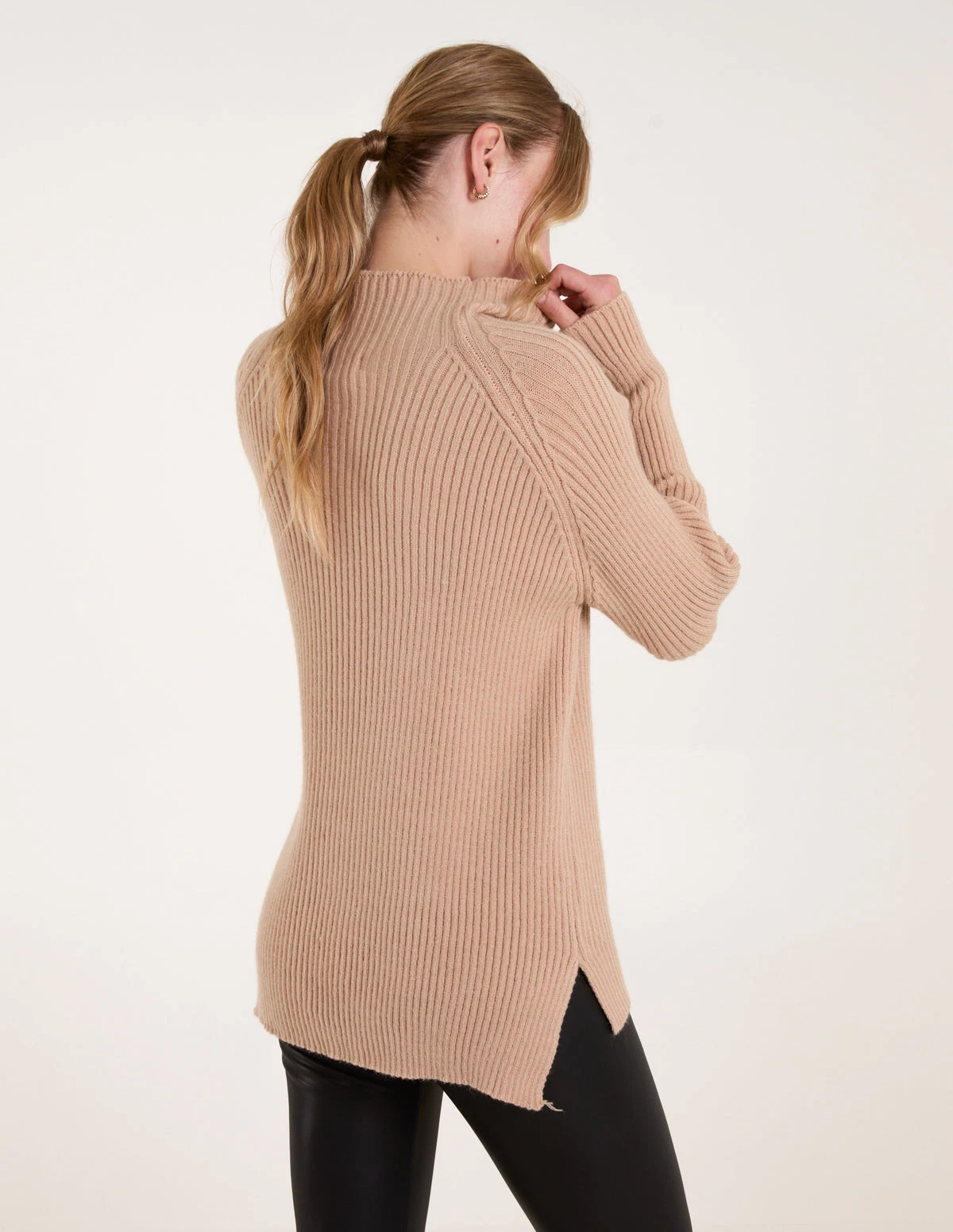 Double Hem Detail High Neck Jumper(Double Hem Detail High Neck Jumper) 4 Double Hem Detail High Neck Jumper(Double Hem Detail High Neck Jumper) - Image 4