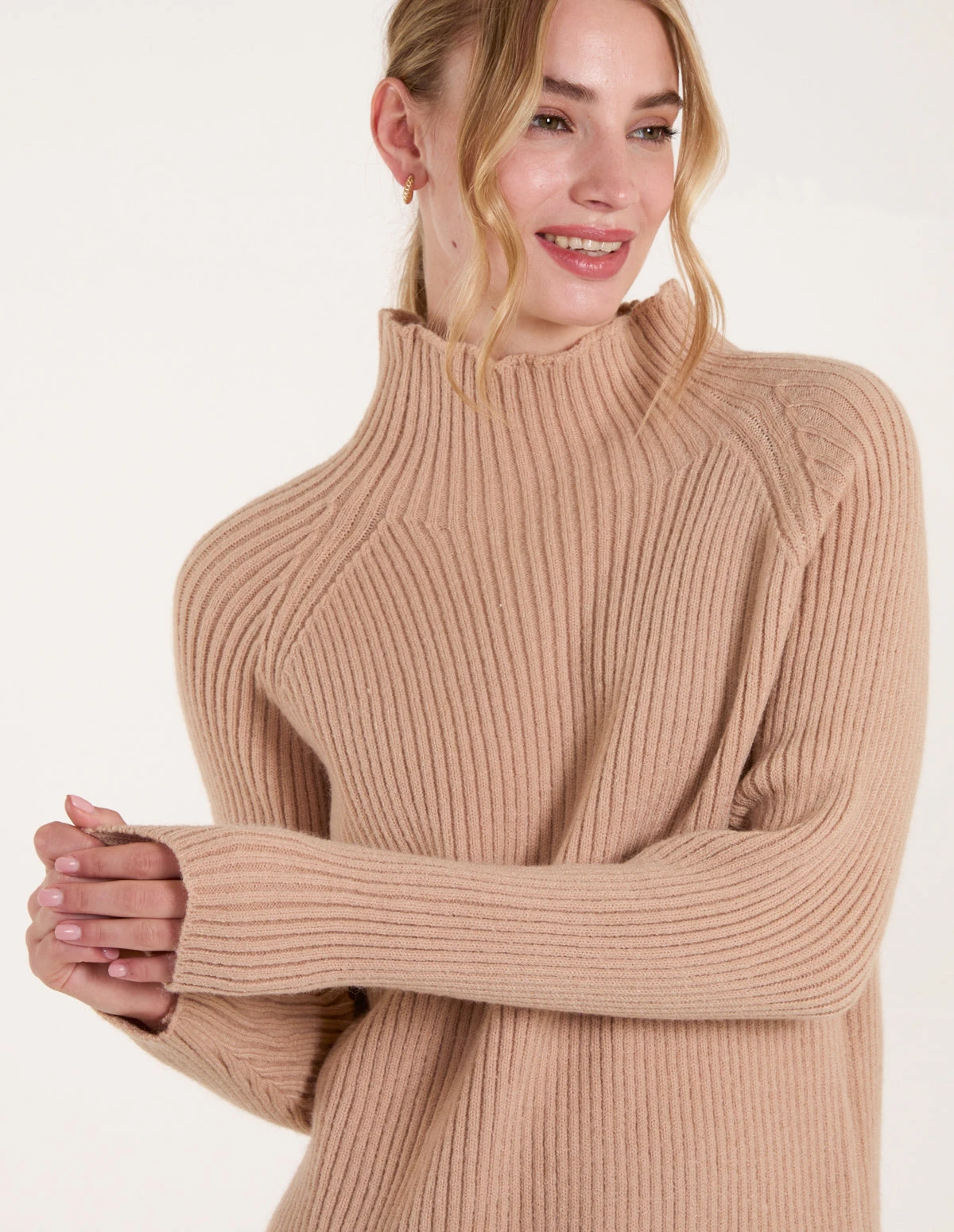 Double Hem Detail High Neck Jumper(Double Hem Detail High Neck Jumper) 1 Double Hem Detail High Neck Jumper(Double Hem Detail High Neck Jumper)