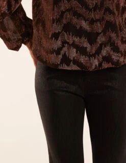 Mid Rise Cropped Straight Leg Jeans(Black Mid Rise Straight Leg Cropped Jeans) -Repertoire Fashion Store BV2941 BLACK 46137