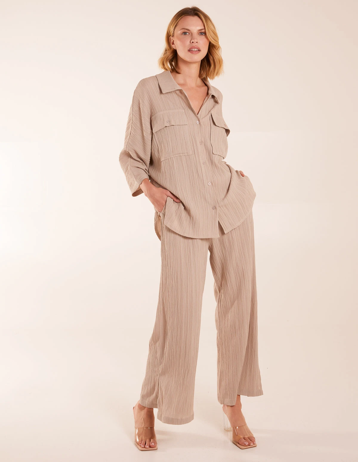 Shirt & Trouser Set(Stone Shirt Trouser Set) 1 Shirt & Trouser Set(Stone Shirt Trouser Set)