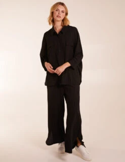 Shirt & Trousers Set(Black Shirt Trousers Set)