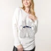 Embellished Cat Jumper(White Embellished Cat Jumper)