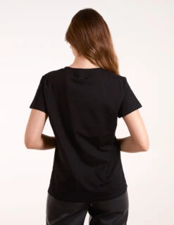 Embellished Bow Applique T-shirt(Embellished Bow Applique T Shirt) -Repertoire Fashion Store BV3344003 138958