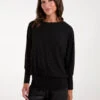 Batwing Top With Diamantes(Black Batwing Top With Diamantes)