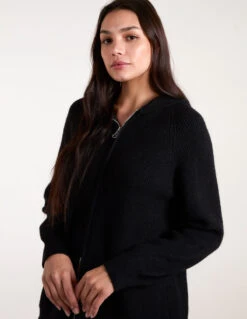 Zip Front Hoodie Tracksuit Set(Black Zip Front Hoodie Tracksuit Set) -Repertoire Fashion Store BV3488003 144512