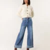 Wide Leg Denim Jeans(Wide Leg Denim Jeans)
