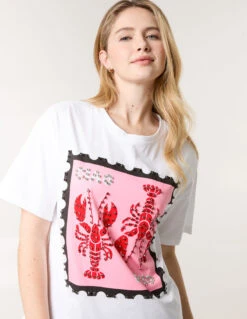 Lobster Print T-Shirt(Lobster Print T Shirt)