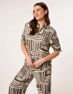 Geometric Print Two Piece Set(Geometric Print Two Piece Set)