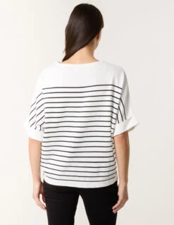 Top With Horizontal Stripe(Top With Horizontal Stripe) -Repertoire Fashion Store BV3575006 146003
