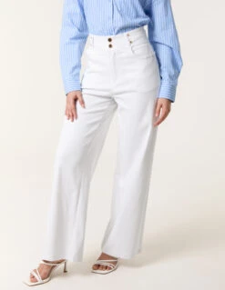High Waisted Jeans(White High Waisted Jeans)