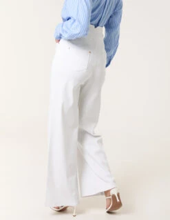 High Waisted Jeans(White High Waisted Jeans) -Repertoire Fashion Store BV3584 WHITE 63861