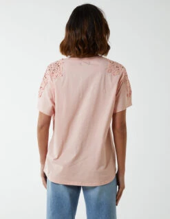 Embellished Shoulder Basic Top -Repertoire Fashion Store BV3717 PINK 4207 28772e81 28a1 4a97 8cb4 5eb464fe4bde