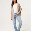 Textured Cardigan(Beige Textured Cardigan)