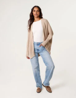 Textured Cardigan(Beige Textured Cardigan)